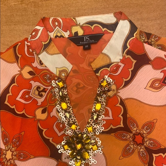 Floral vintage Print Mini Dress - Picture 12 of 13